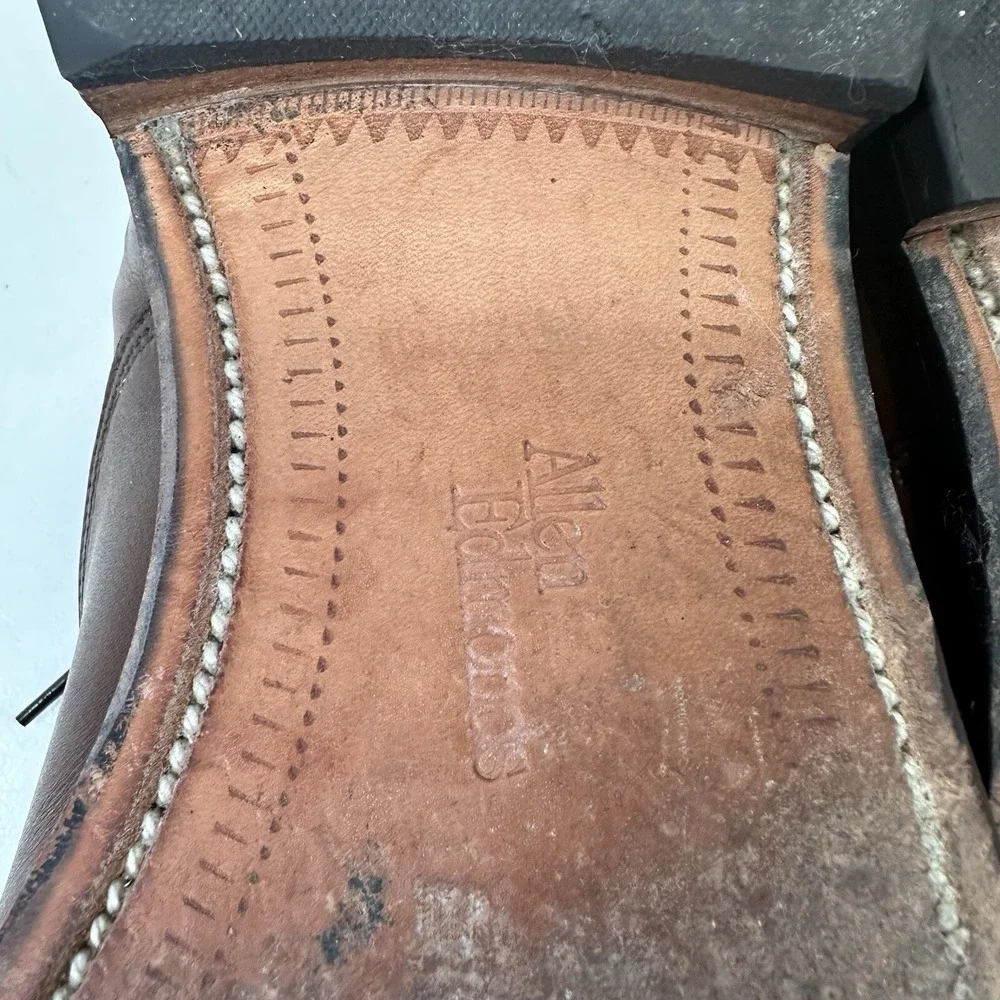 Allen Edmonds Park Avenue‎ Oxford Shoes Mens 9.5D Brown Leather Cap Toe